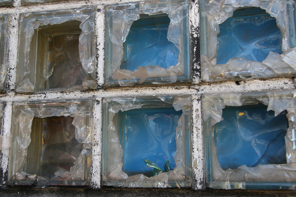 Broken Windows in Nogales, Mexico