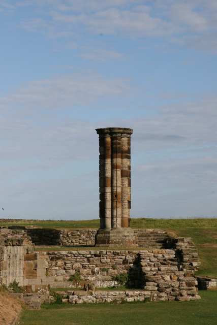 Lone Column in Whitby, England