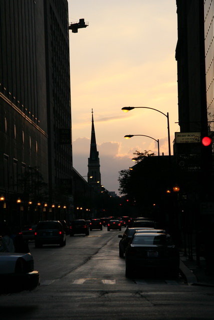 Chicago Sunset in Chicago, Illinois