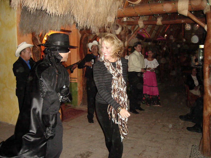 Zorro and Mary in El Fuerte, Mexico