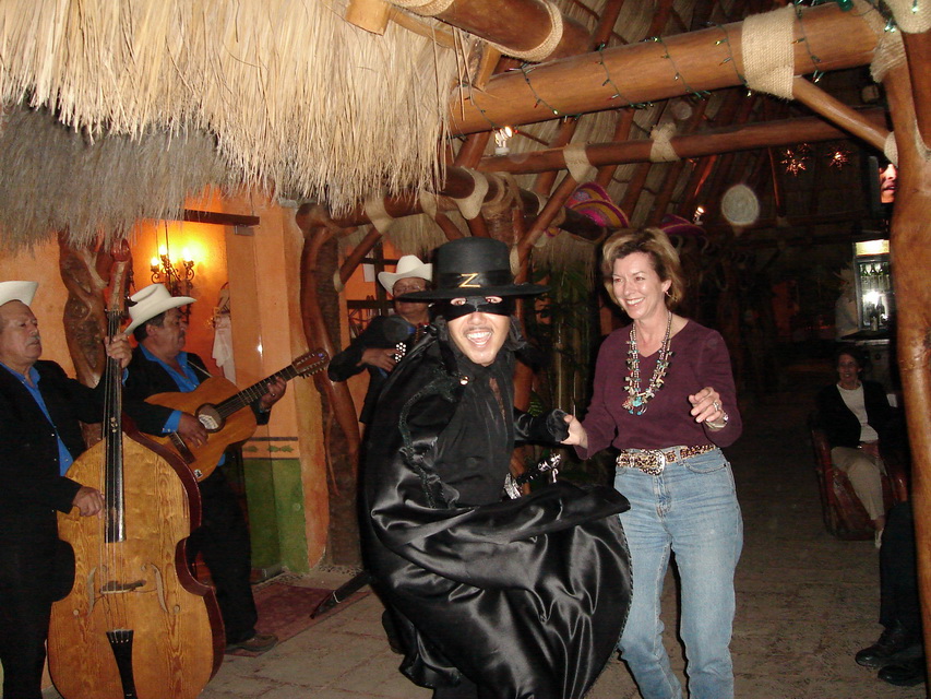 Virginia Ann and Zorro Dance in El Fuerte, Mexico