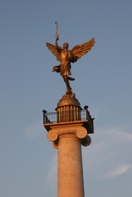 Sunset on the Angel of Liberty in Chihuahua, Mexico