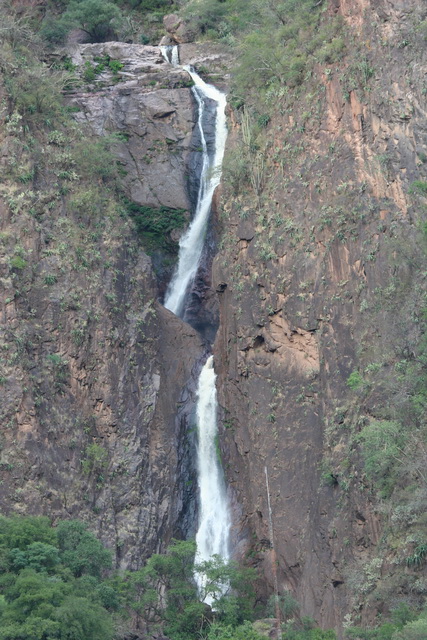 Waterfall in Copper Canyon in Copper Canyon, Mexico