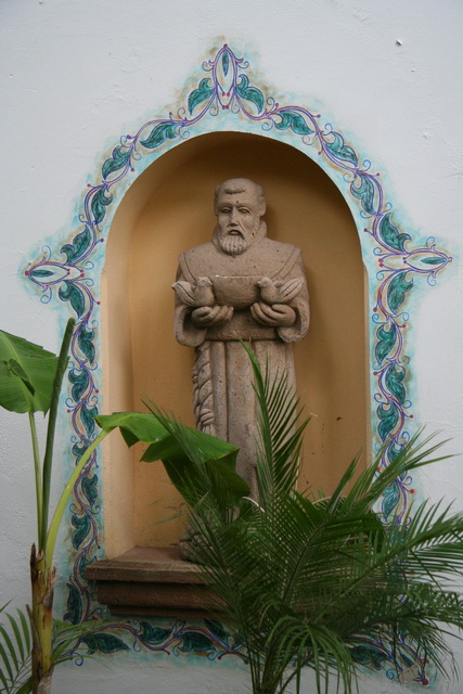 Wall Statue in El Fuerte, Mexico