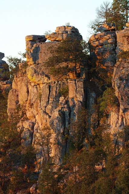 Sunrise Rocks in Copper Canyon, Mexico