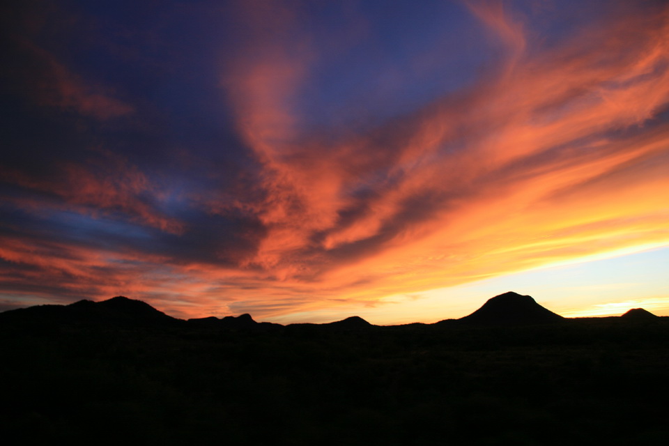 Desert Sunset in Copper Canyon, Mexico