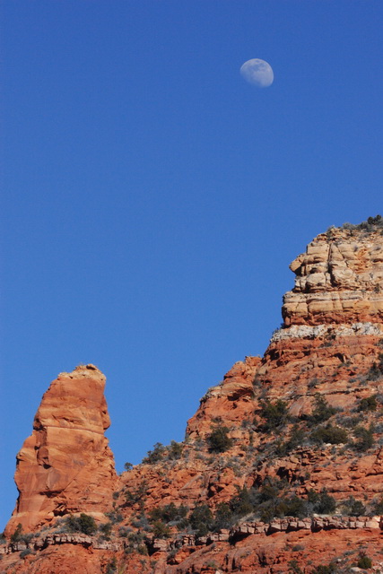 Moon in Sedona in Sedona, Arizona
