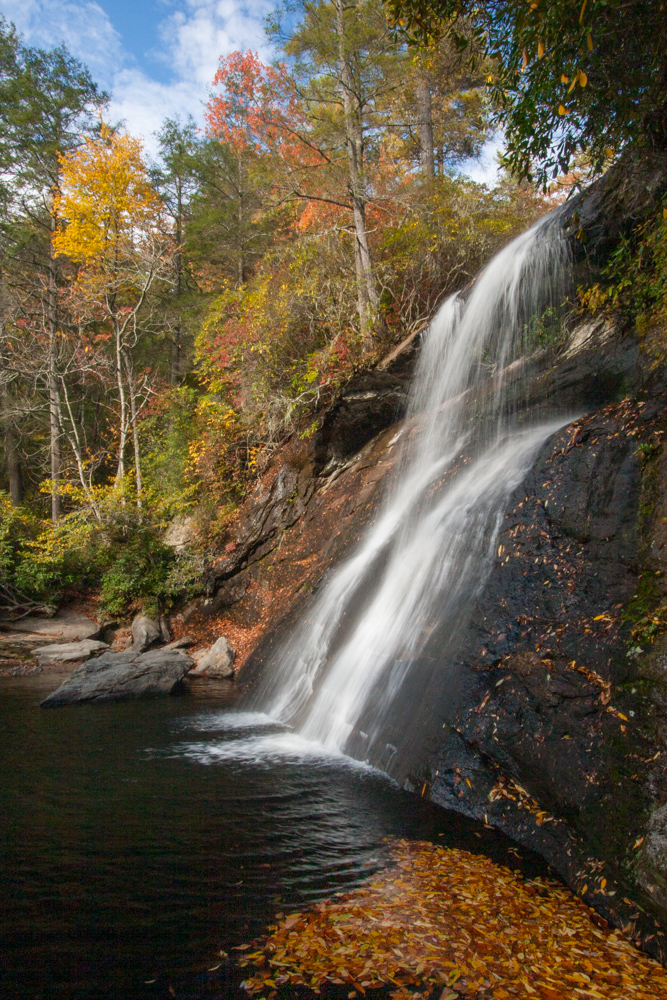 Silver Run Falls in Cashiers, North Carolina
