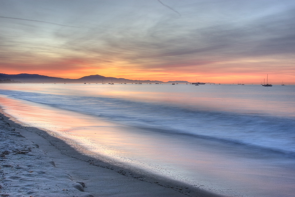 HDR Sunrise in Santa Barbara, California