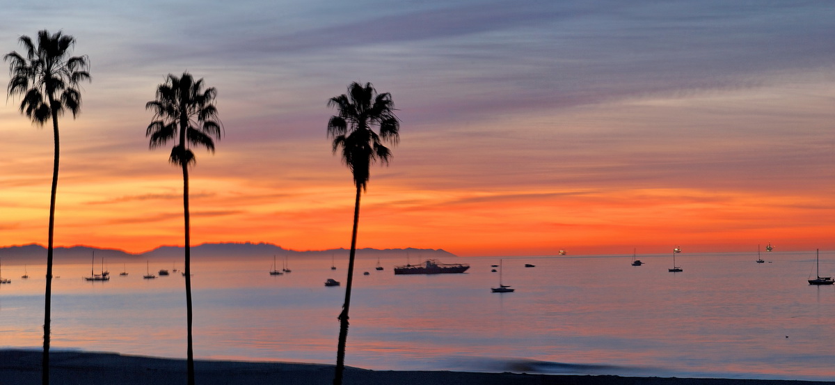 Three Palms in Santa Barbara, California