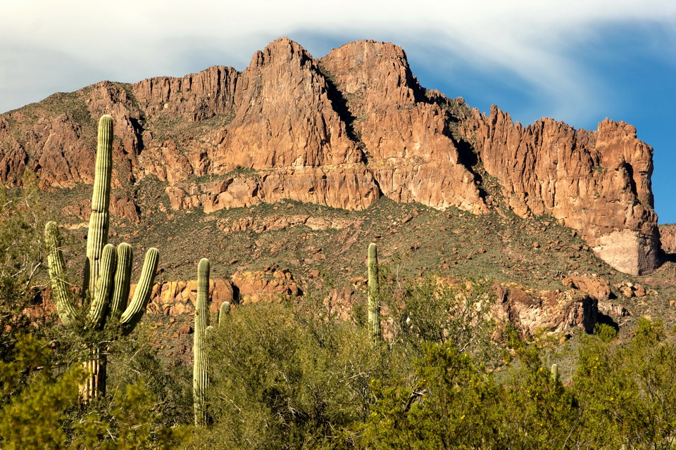Superstition Mountains in Superior, Arizona