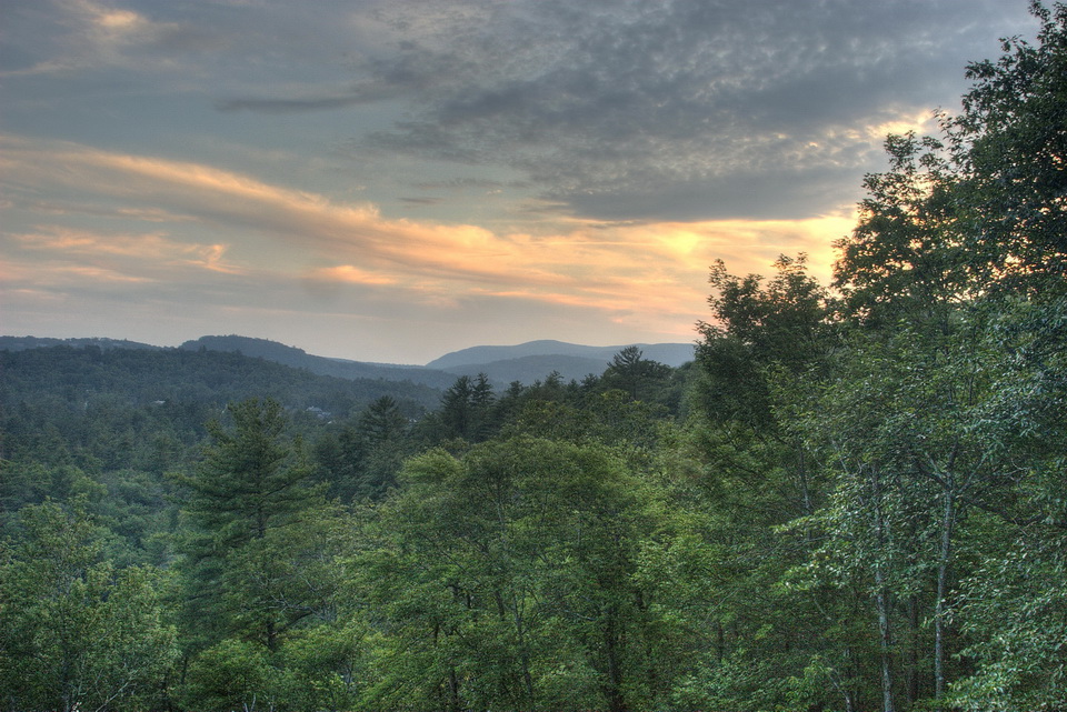 North Carolina Sunset in Highlands, North Carolina
