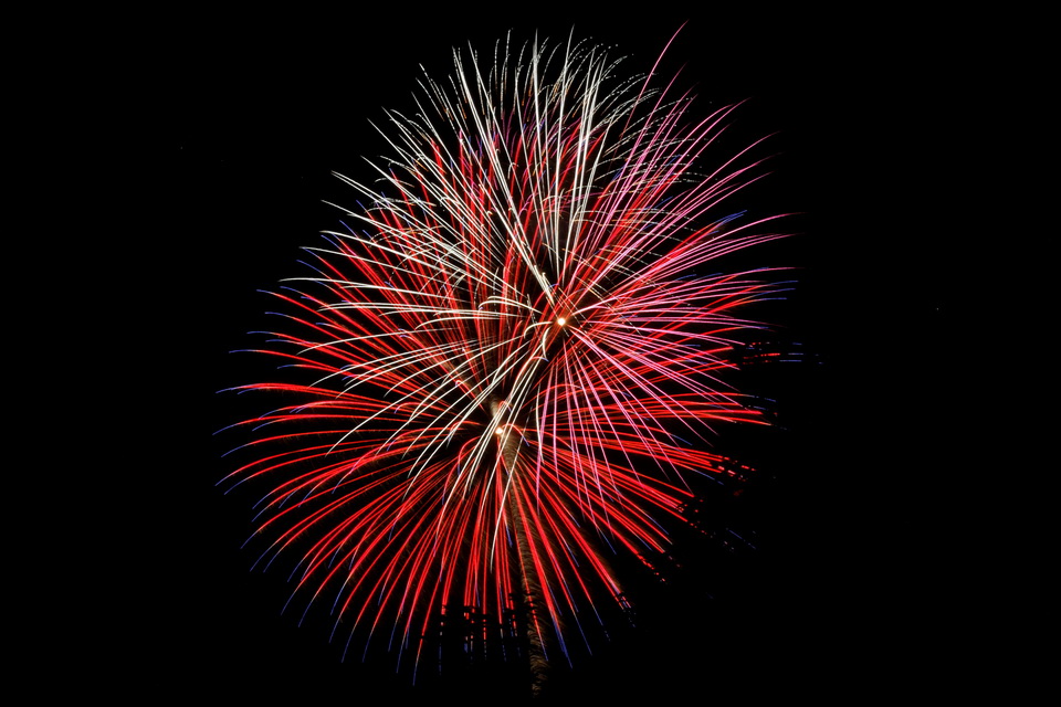 Fireworks in Highlands, North Carolina