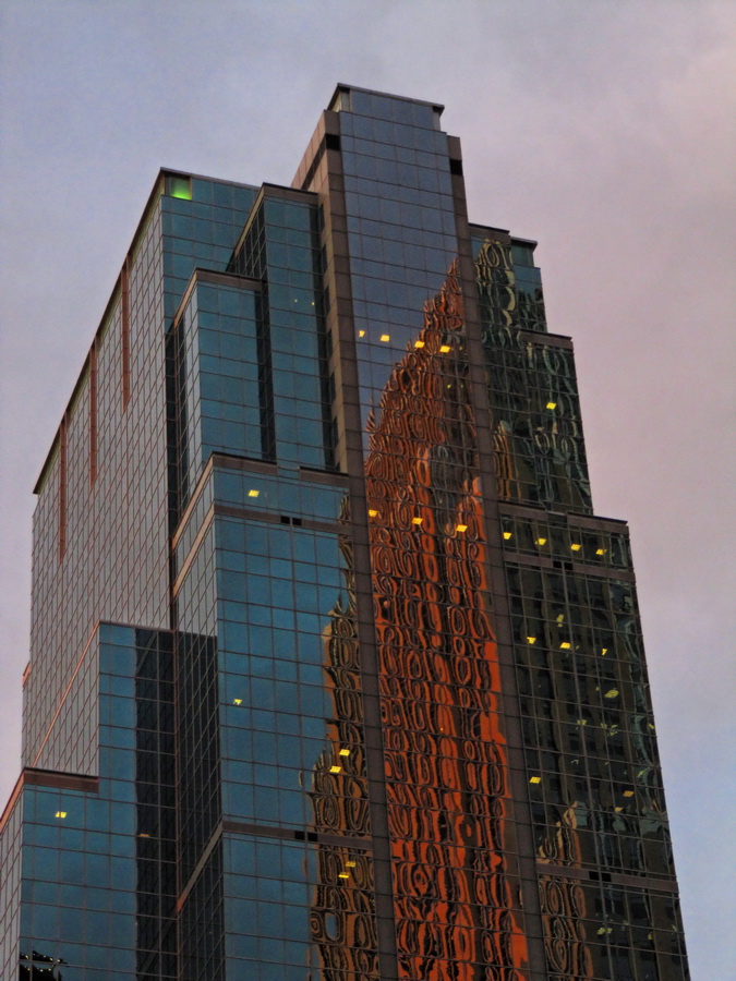 Sunset Reflection in Minneapolis, Minnesota