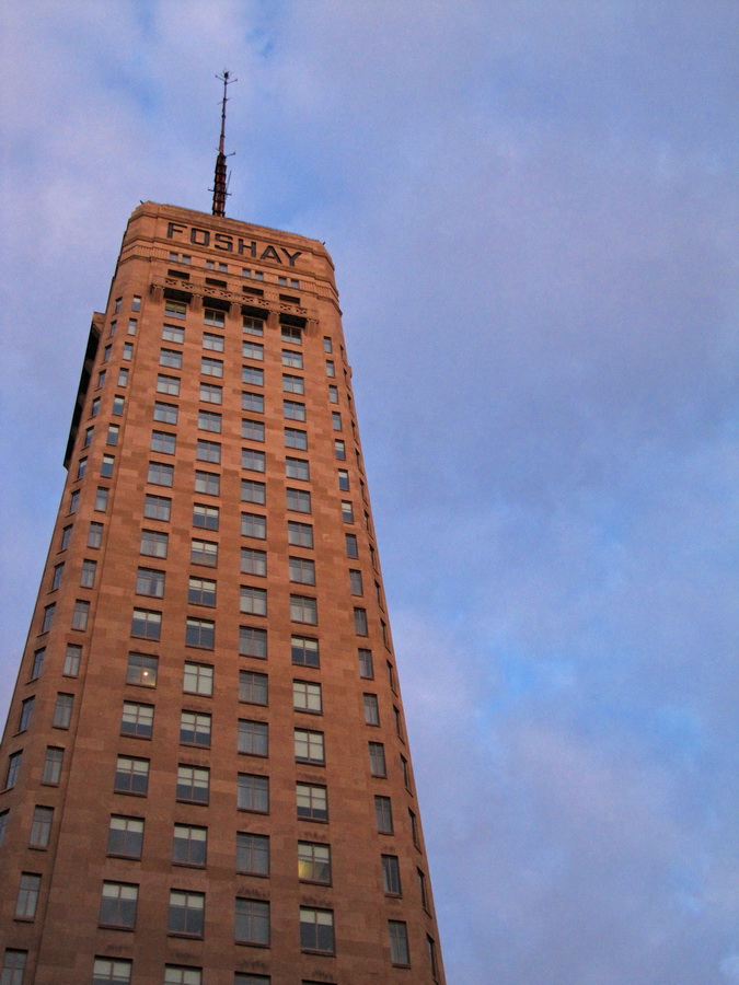 Golden Skyscraper in Minneapolis, Minnesota