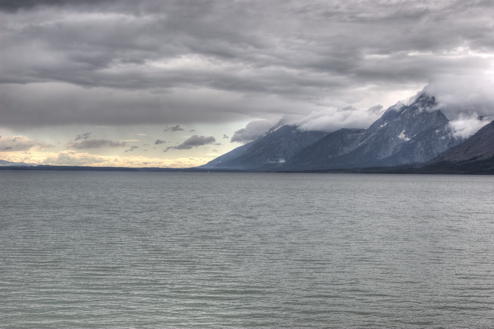 Stormy Day in Tetons in Jackson Hole, Wyoming