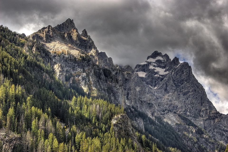 Storm Over Tetons in Jackson Hole, Wyoming