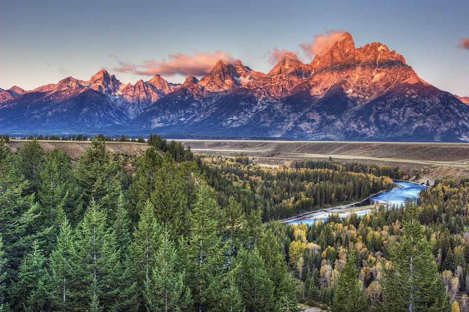 Sun Tipped Majesty in Jackson Hole, Wyoming