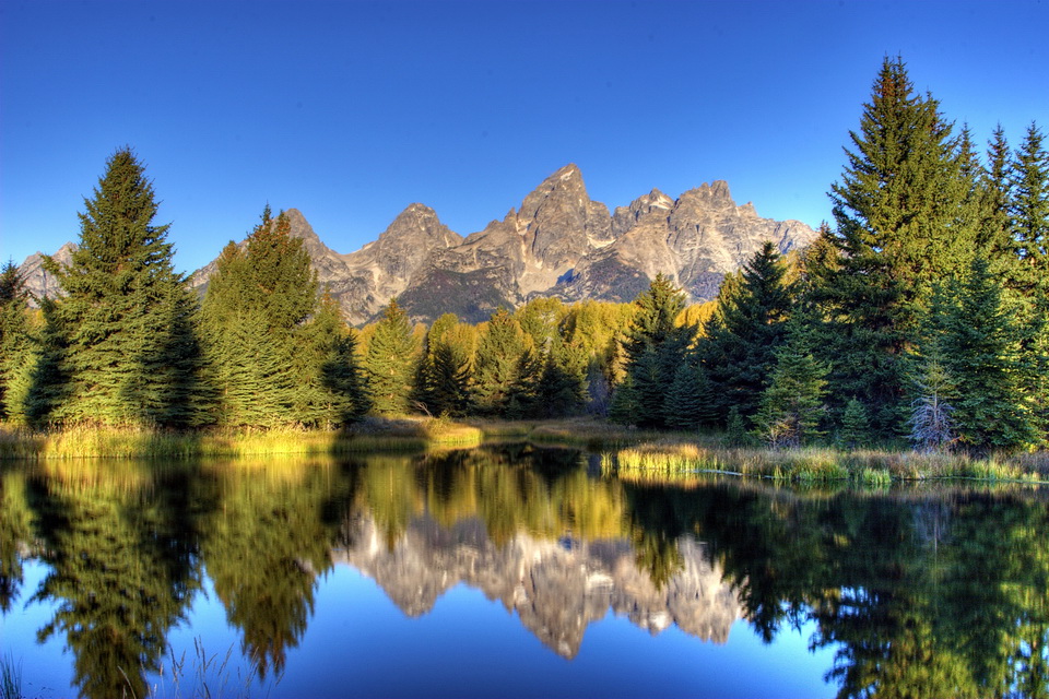 Reflections in Jackson Hole, Wyoming