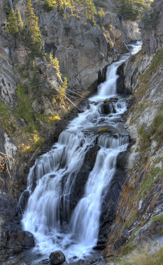 Long Cascade in Yellowstone National Park, Wyoming