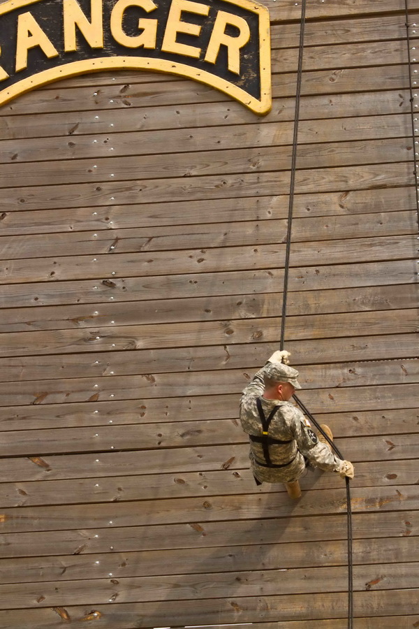 On Rappel in Columbus, Georgia