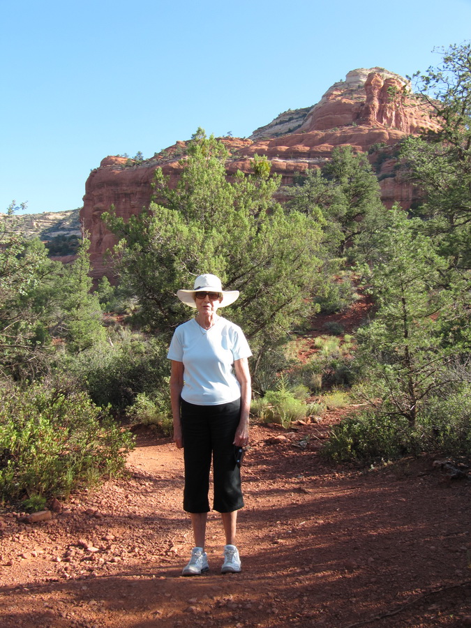 Hiker in Sedona, Arizona