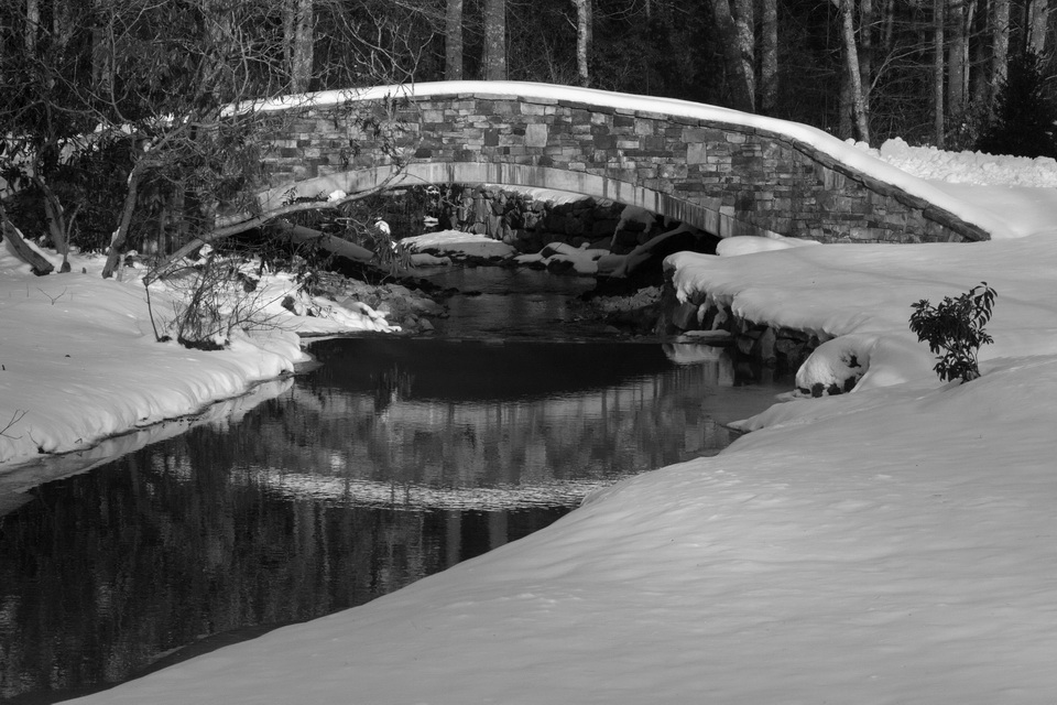 Winter Bridge in Highlands, North Carolina