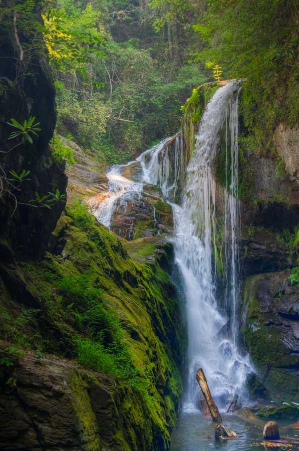 Laurel Fork Falls in Lake Jocassee, South Carolina