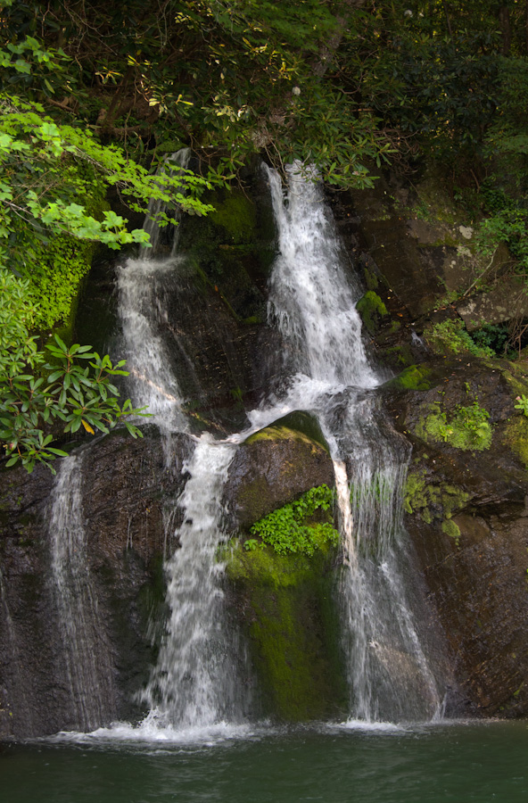 Mill Creek Falls in Lake Jocassee, South Carolina
