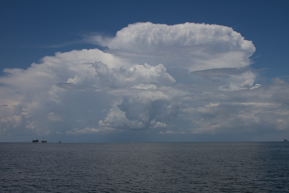 Front Coming In in Mobile Bay, Alabama