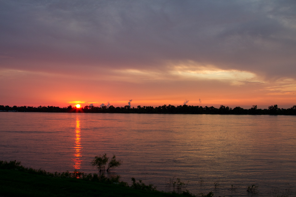 Mississippi Sunset in New Orleans, Louisiana