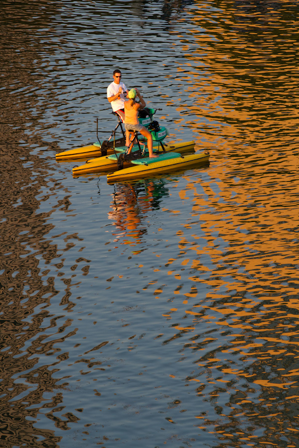 Paddling on the Lake in Austin, Texas