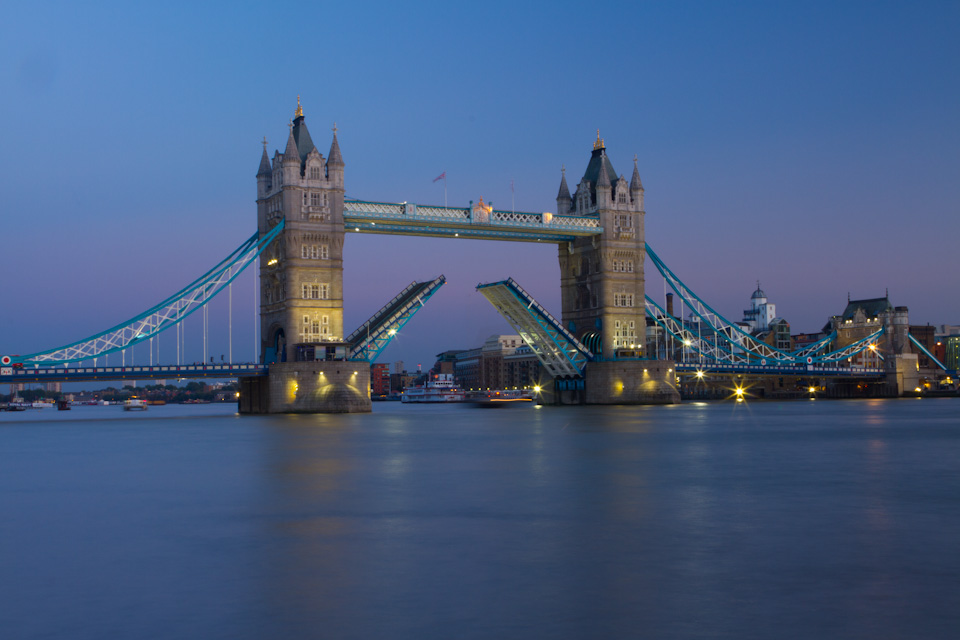 Bridge in Blue in London, England