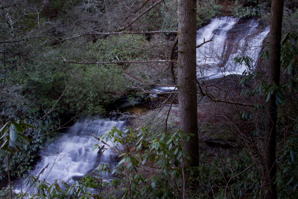 Licklog Falls in Highlands, North Carolina