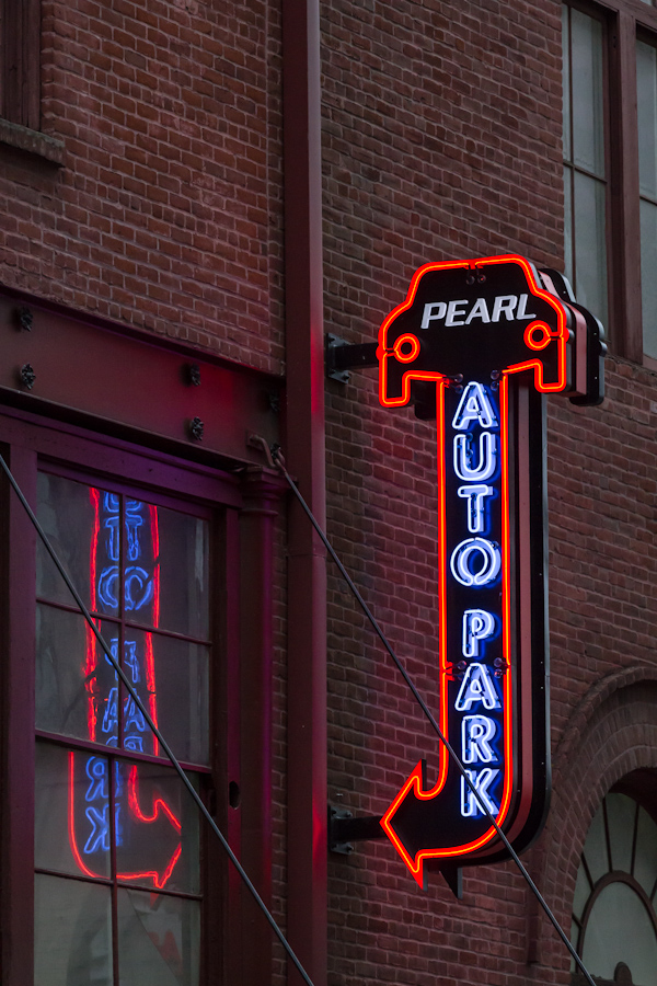 Parking Neon in Portland, Oregon