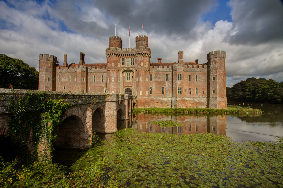 Herstmonceux Castle in East Sussex, England