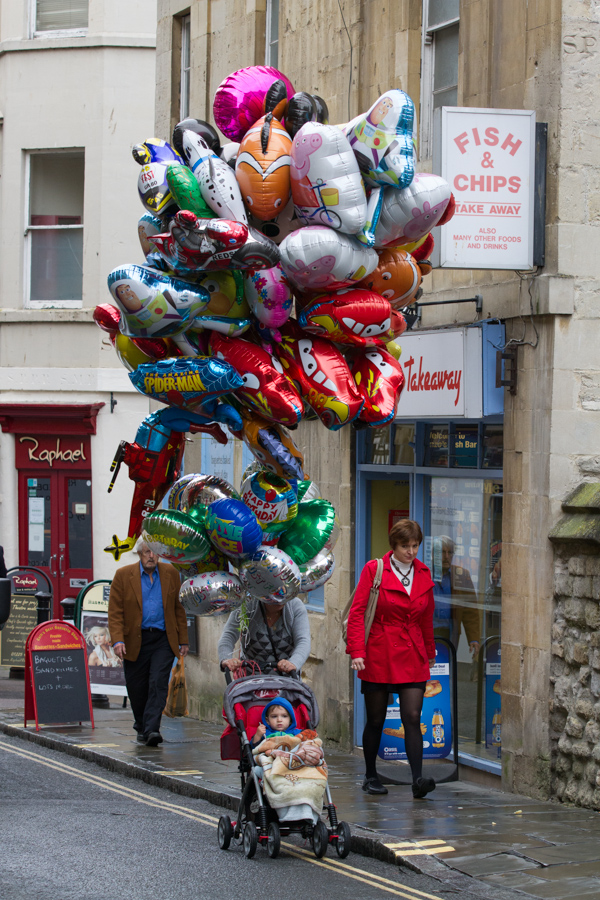 Balloons in Bath, England