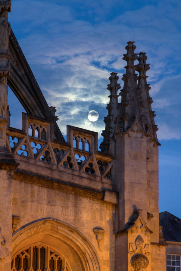 Moon Rise in Bath, England