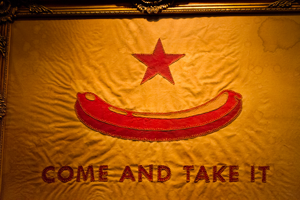 Fighting Hot Dog in Austin, Texas