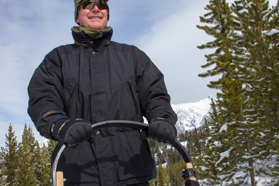 Musher in Yellowstone Club, Montana