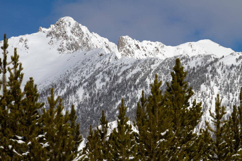 Gallatin Peak in Yellowstone Club, Montana