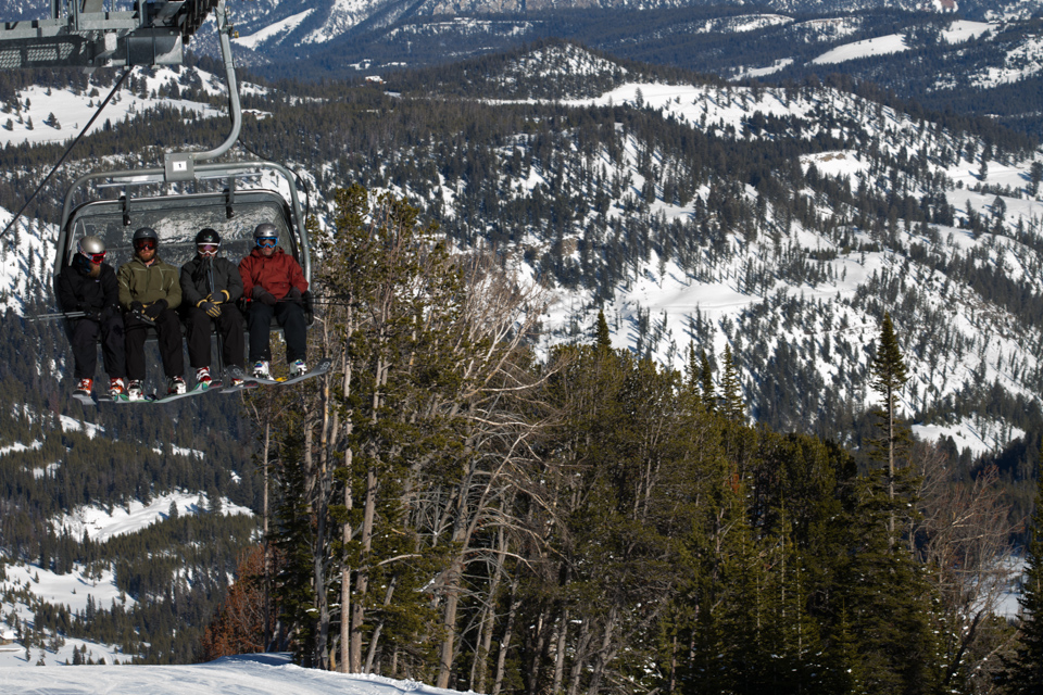 On the Way Up in Yellowstone Club, Montana