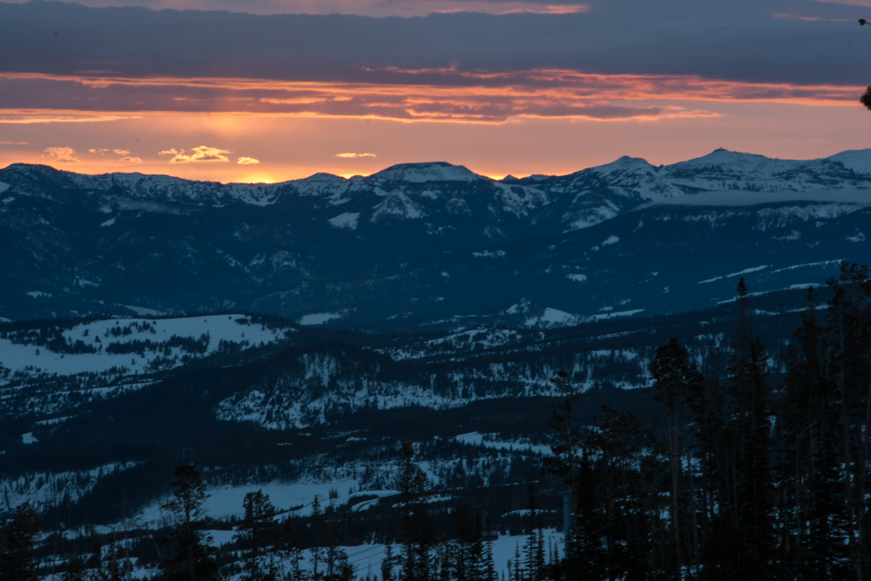 Sunrise in Montana in Yellowstone Club, Montana