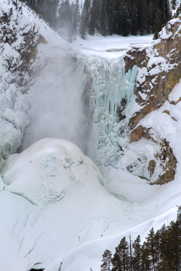Blue Ice in Yellowstone National Park, Wyoming