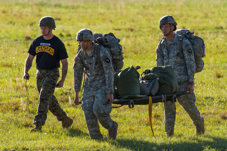 Moving off Drop Zone in Columbus, Georgia
