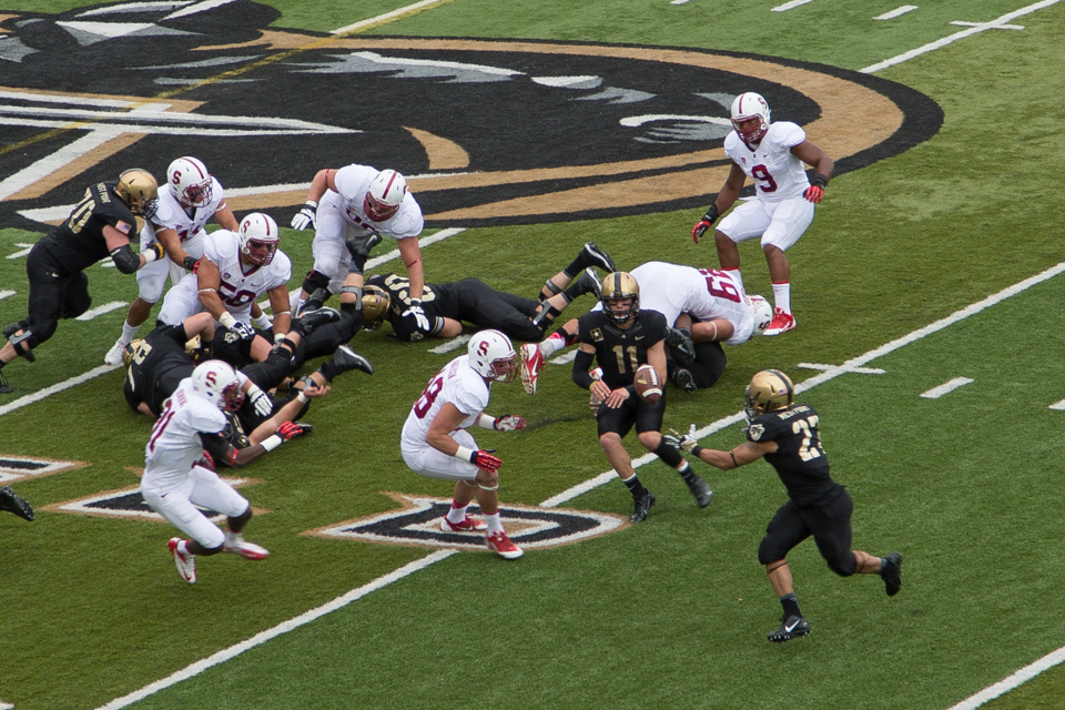 Football Action in West Point, New York