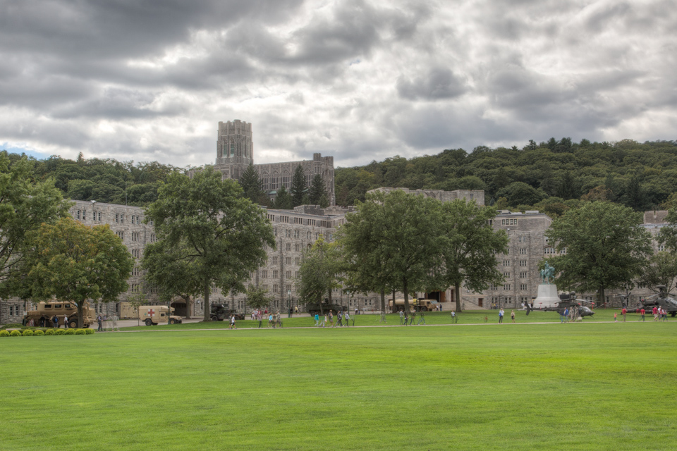 Granite and Grey Sky in West Point, New York