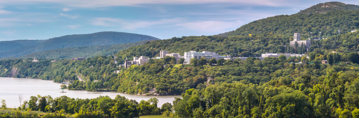 West Point and the Hudson in West Point, New York