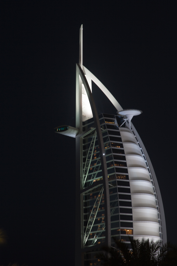 Sail at Night in Dubai, UAE