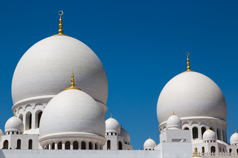 White Domes in Abu Dhabi, UAE